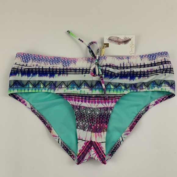 Jessica Simpson Other - Jessica Simpson Limelight Tribal Bikini Bottom S16